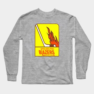 Retro Hockey - Philadelphia Blazers Hockey Team - WHA Seventies Long Sleeve T-Shirt